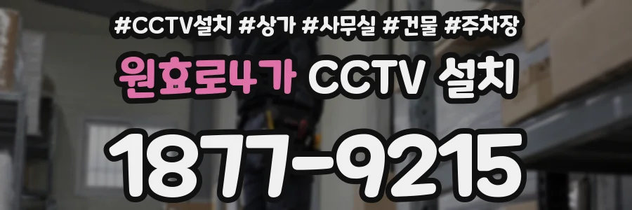원효로4가 CCTV 설치