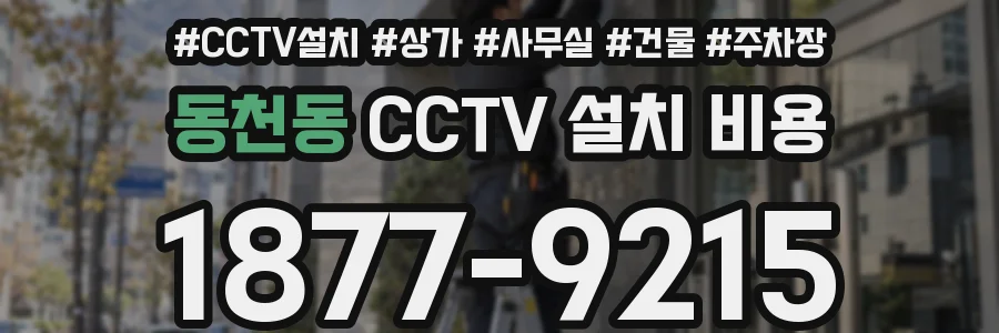 동천동 CCTV 설치 비용
