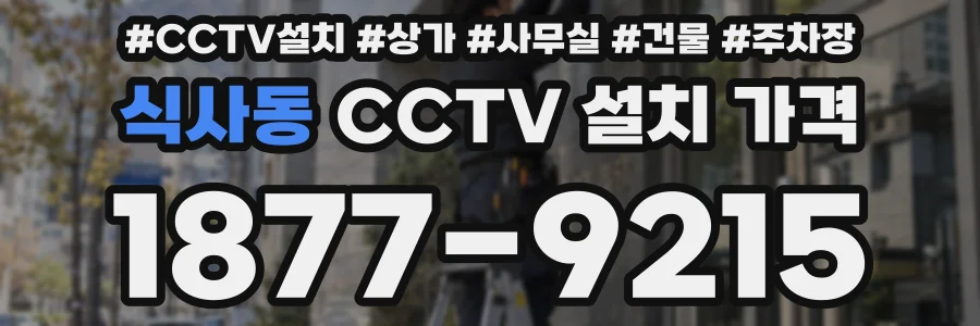 식사동 CCTV 설치 가격
