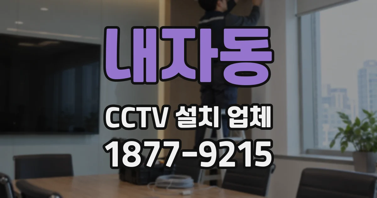 내자동 CCTV 설치 업체