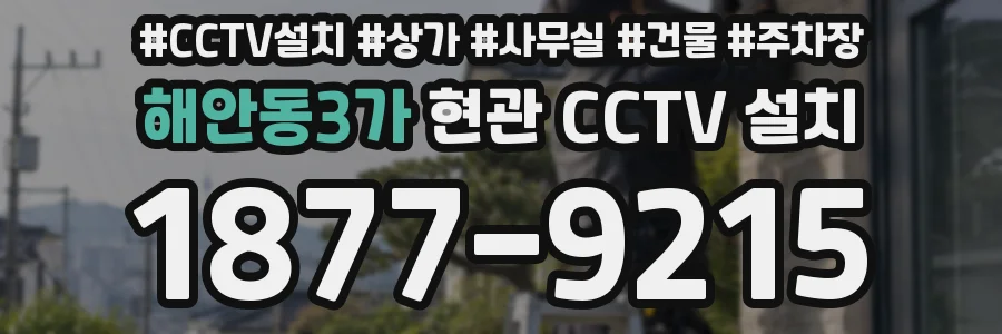 해안동3가 현관 CCTV 설치