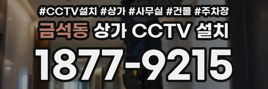 금석동 상가 CCTV 설치
