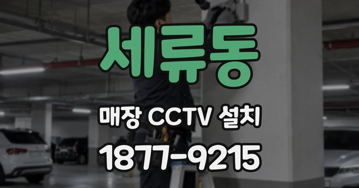 세류동 매장 CCTV 설치
