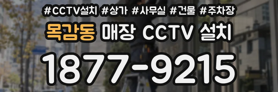 목감동 매장 CCTV 설치