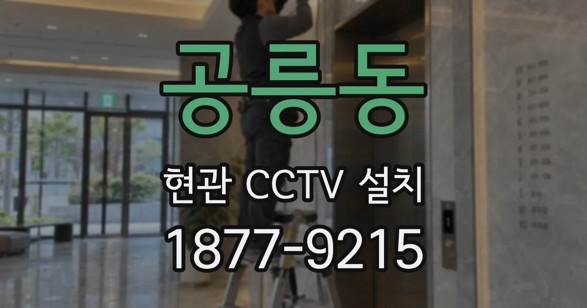 공릉동 현관 CCTV 설치