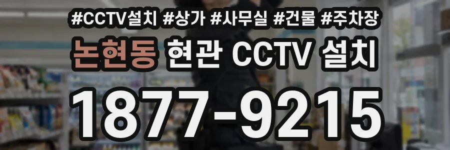 논현동 현관 CCTV 설치
