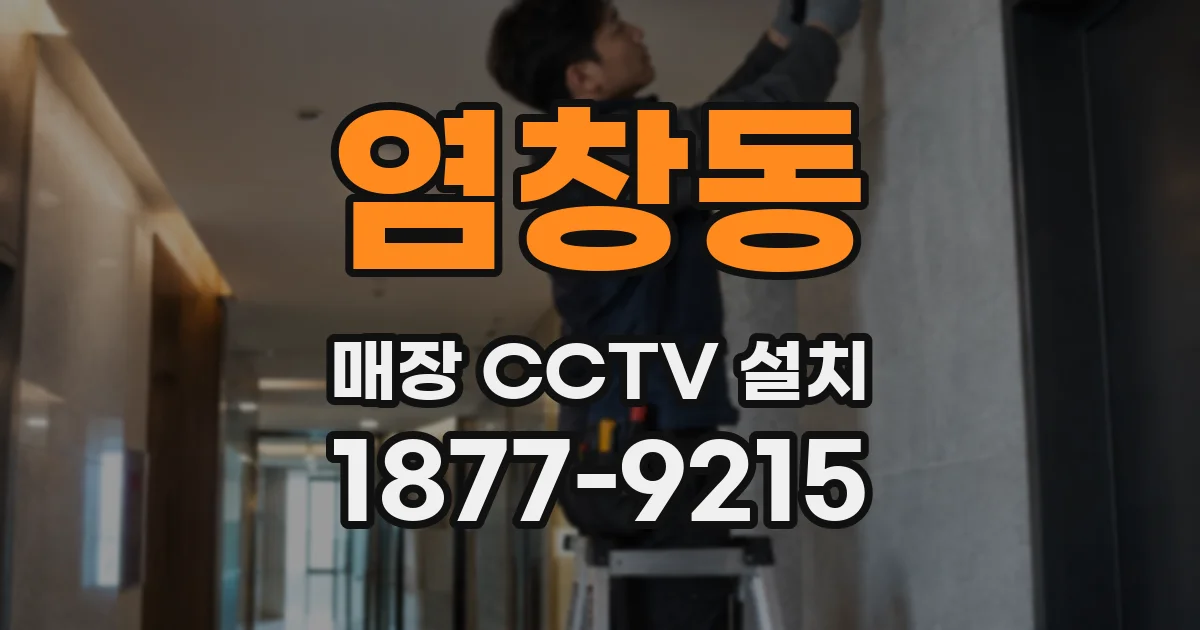 염창동 매장 CCTV 설치