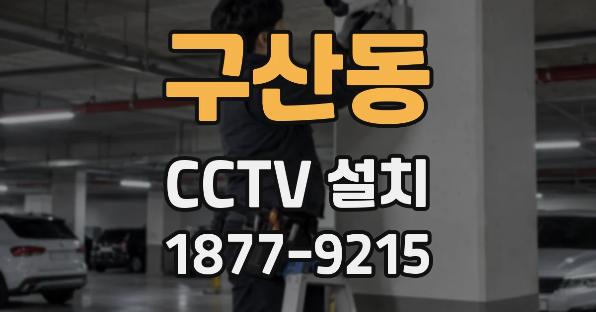 구산동 CCTV 설치
