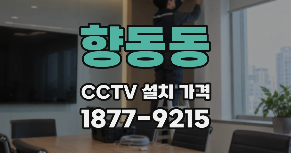 향동동 CCTV 설치 가격