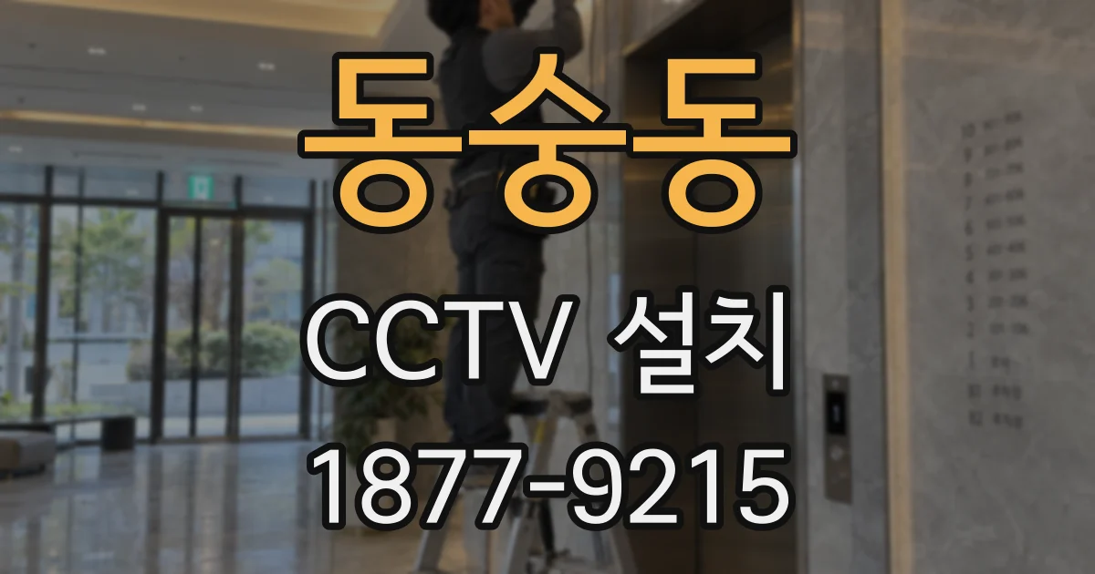 동숭동 CCTV 설치