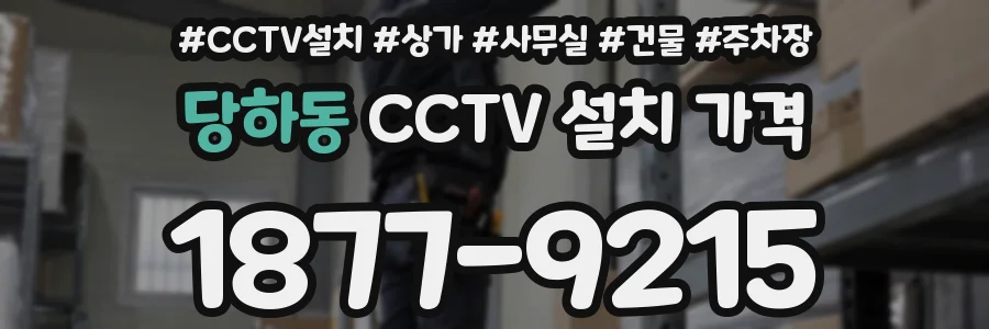 당하동 CCTV 설치 가격