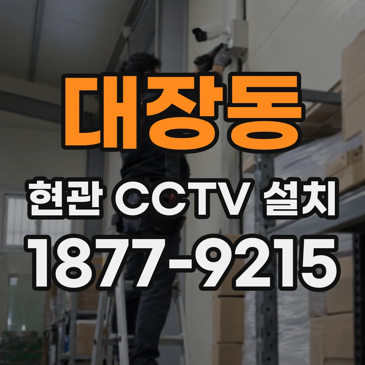 대장동 현관 CCTV 설치