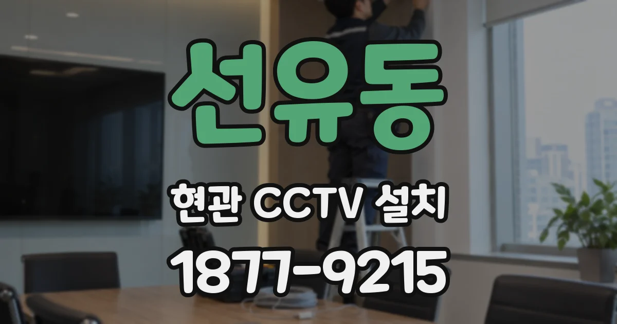 선유동 현관 CCTV 설치