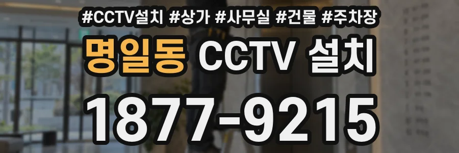 명일동 CCTV 설치