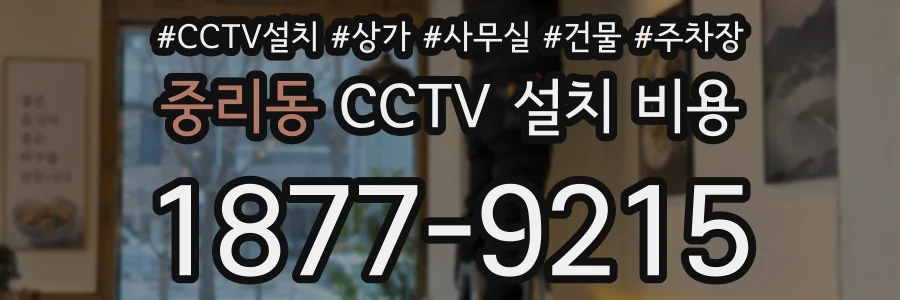 중리동 CCTV 설치 비용