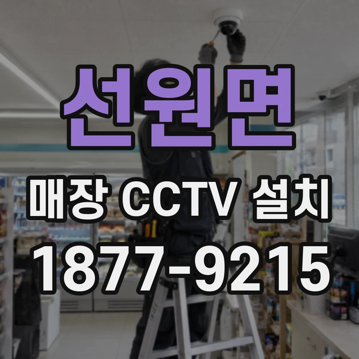 선원면 매장 CCTV 설치