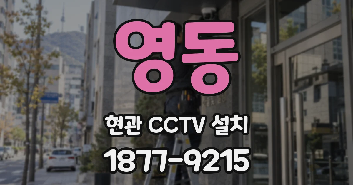 영동 현관 CCTV 설치