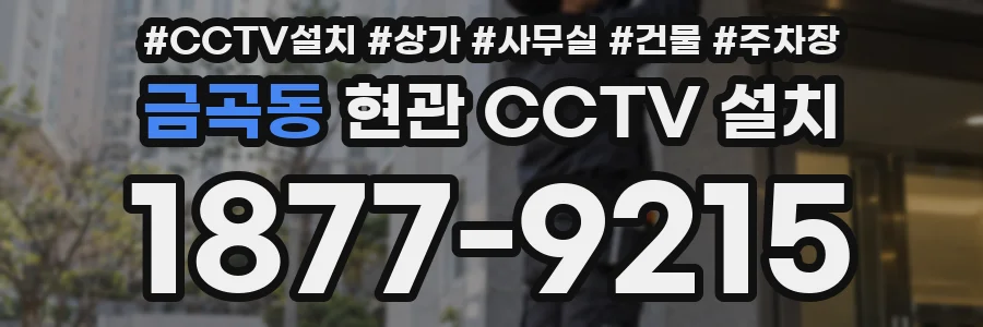 금곡동 현관 CCTV 설치