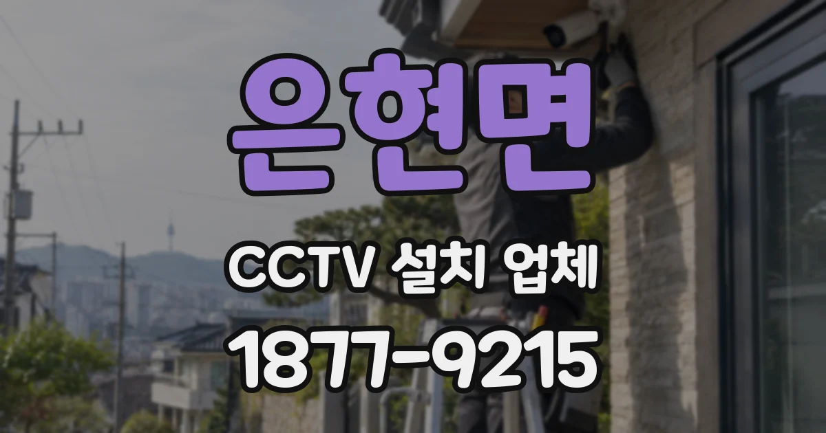 은현면 CCTV 설치 업체