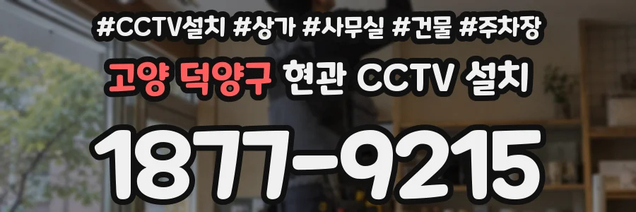 고양 덕양구 현관 CCTV 설치