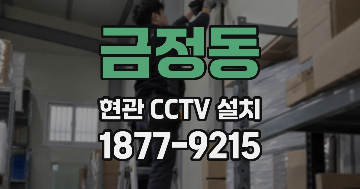 금정동 현관 CCTV 설치