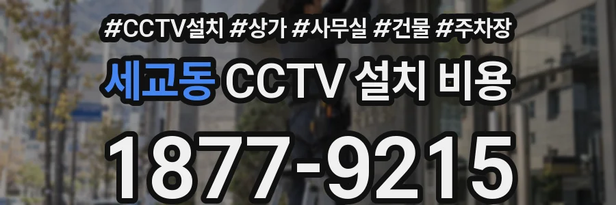 세교동 CCTV 설치 비용