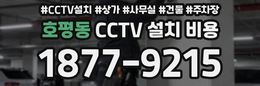 호평동 CCTV 설치 비용