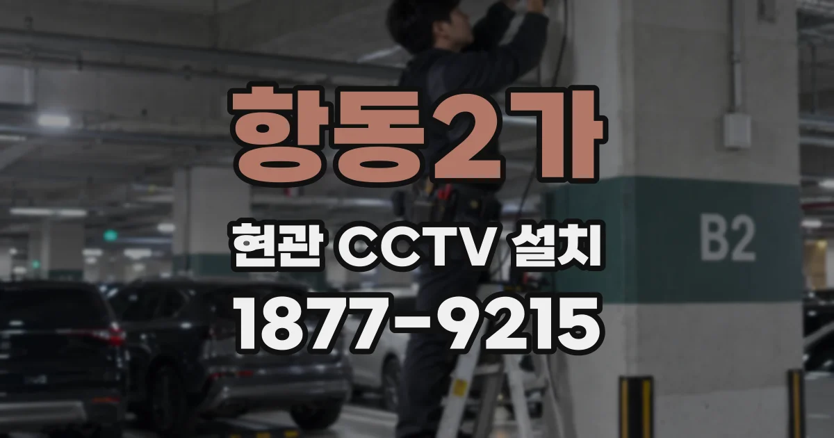 항동2가 현관 CCTV 설치