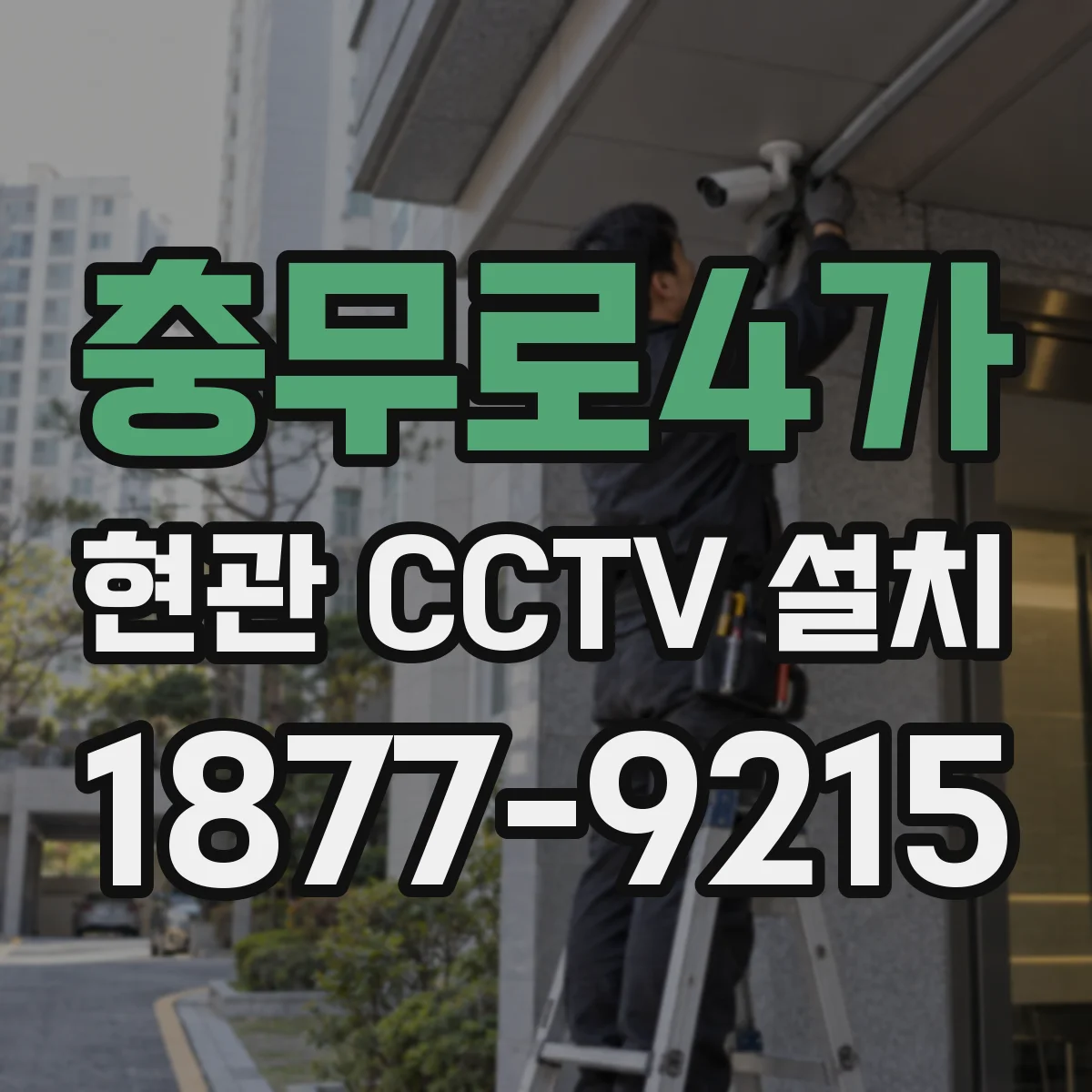 충무로4가 현관 CCTV 설치