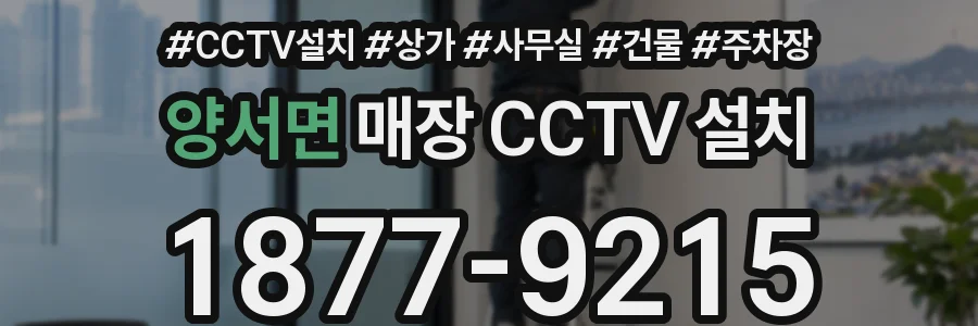 양서면 매장 CCTV 설치