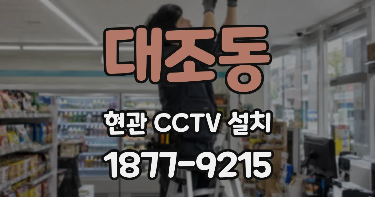 대조동 현관 CCTV 설치