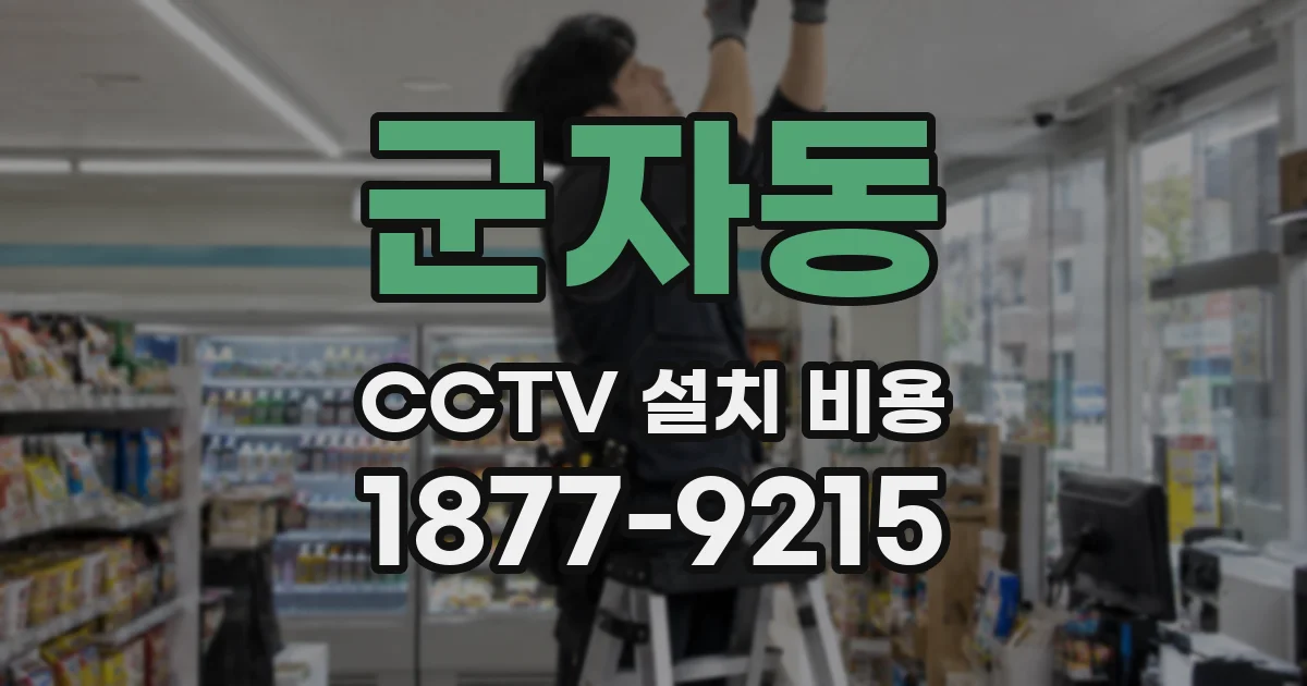 군자동 CCTV 설치 비용