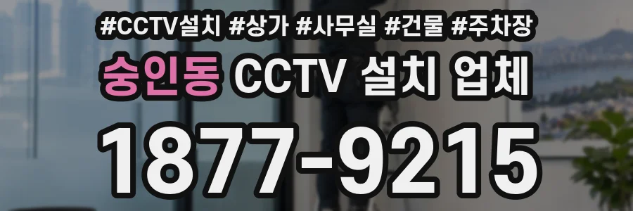 숭인동 CCTV 설치 업체