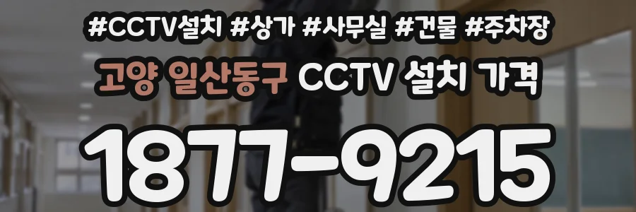 고양 일산동구 CCTV 설치 가격
