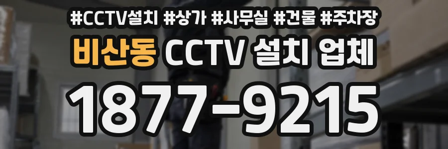 비산동 CCTV 설치 업체