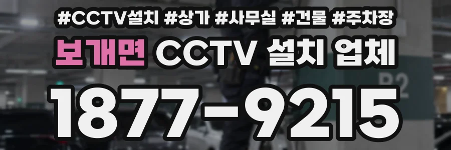 보개면 CCTV 설치 업체