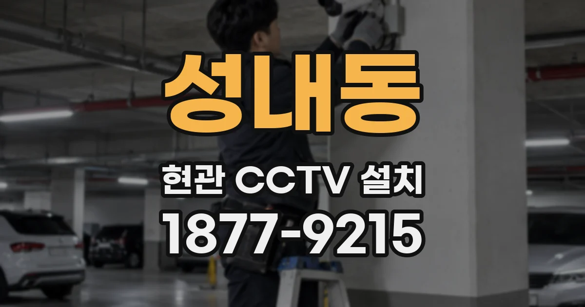 성내동 현관 CCTV 설치