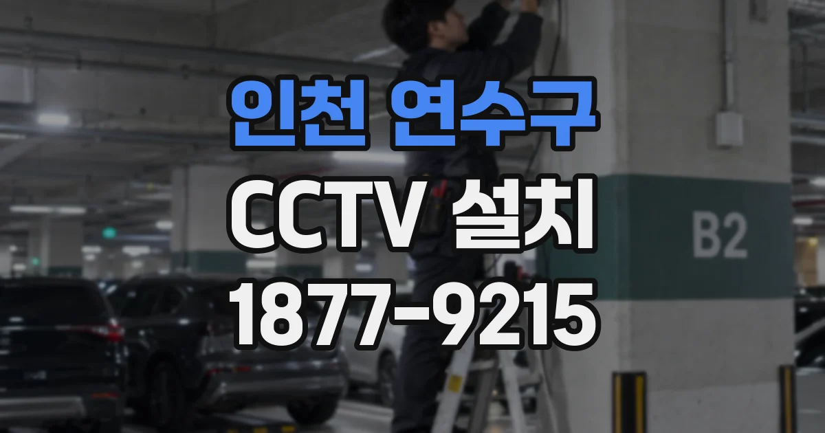 인천 연수구 CCTV 설치