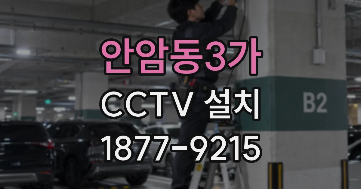 안암동3가 CCTV 설치