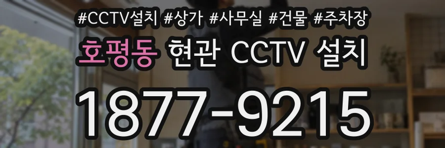 호평동 현관 CCTV 설치