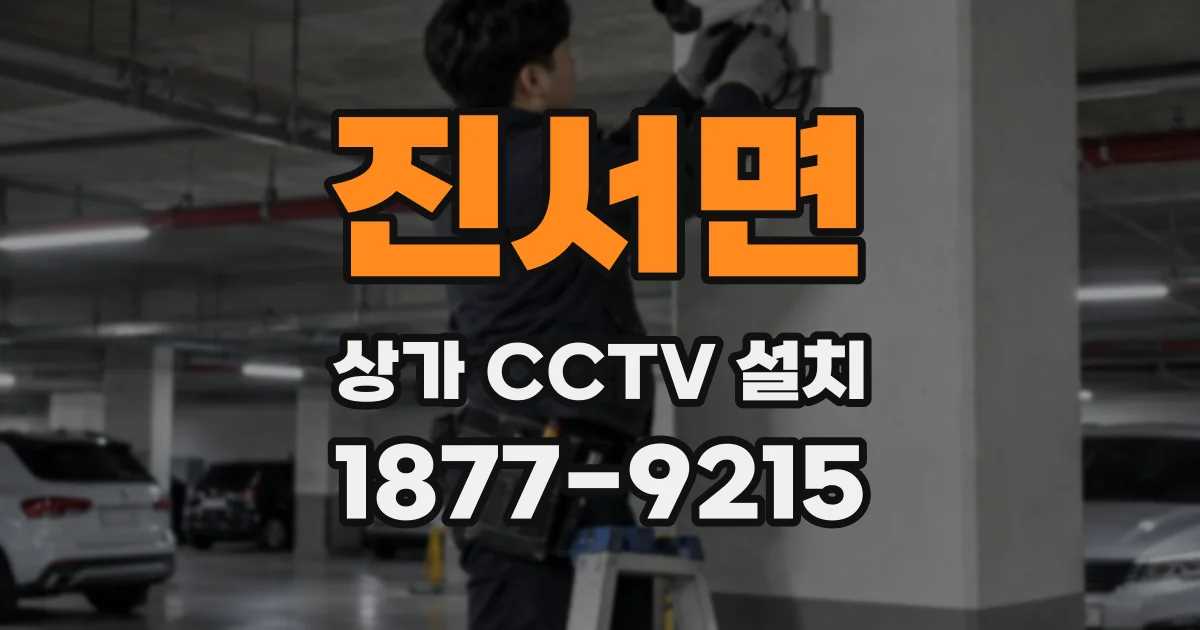 진서면 상가 CCTV 설치