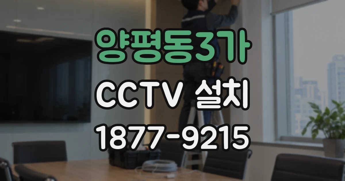 양평동3가 CCTV 설치