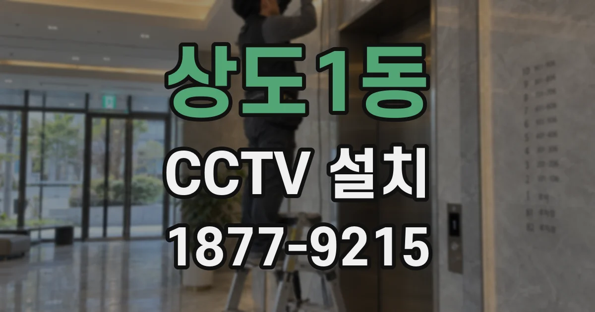 상도1동 CCTV 설치
