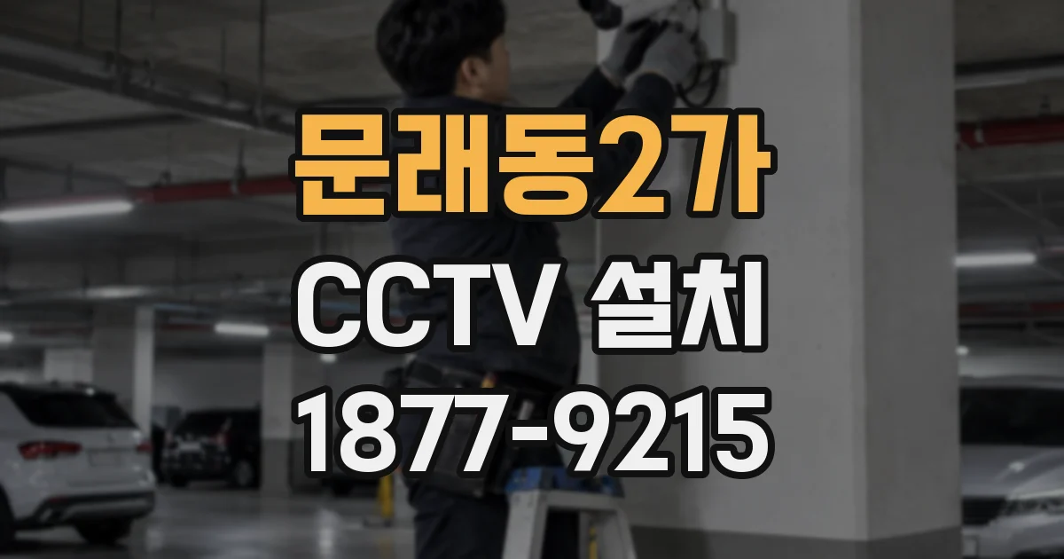 문래동2가 CCTV 설치