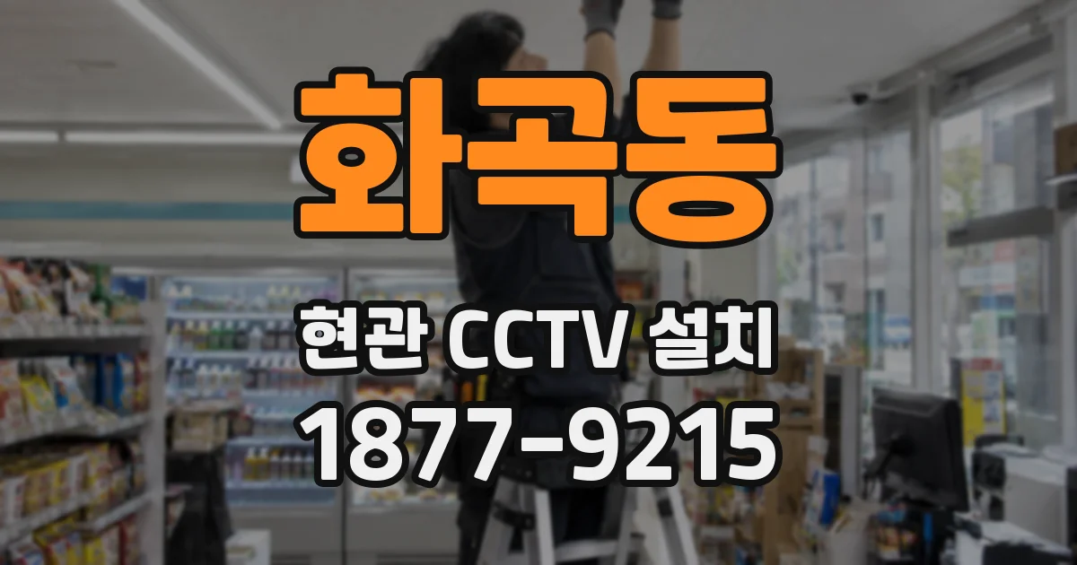 화곡동 현관 CCTV 설치