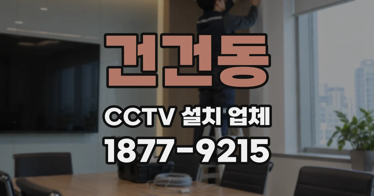 건건동 CCTV 설치 업체