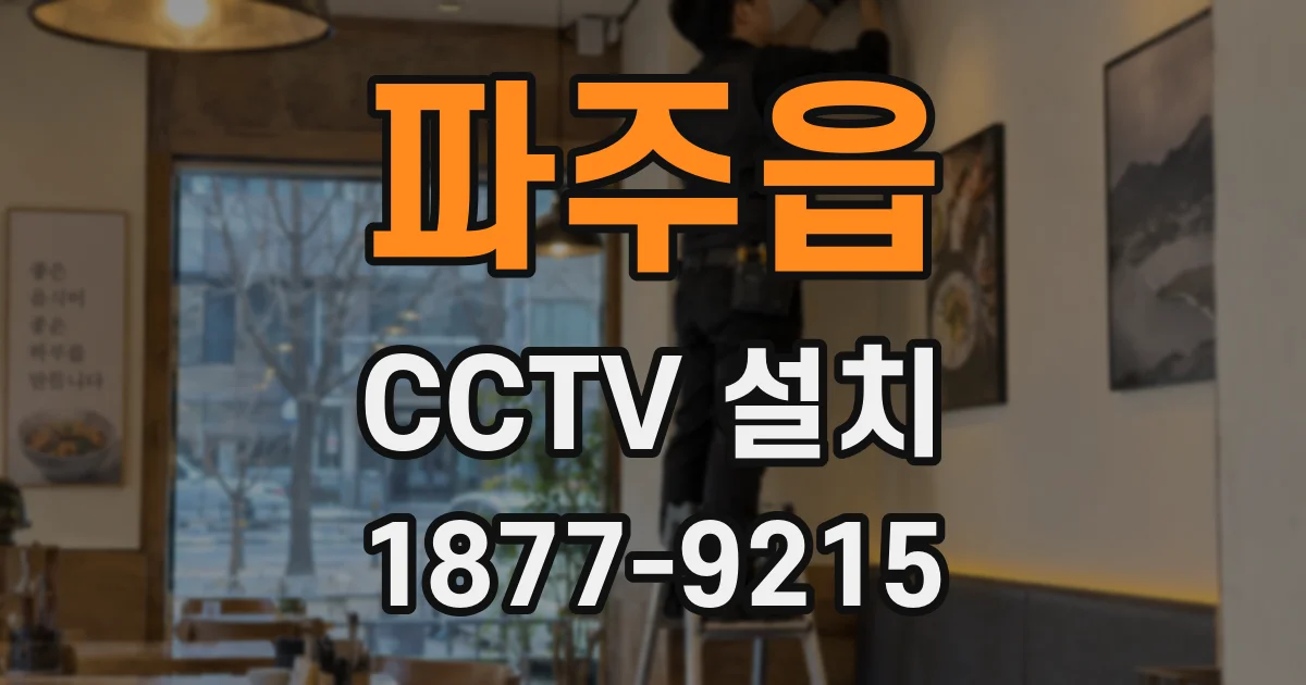 파주읍 CCTV 설치