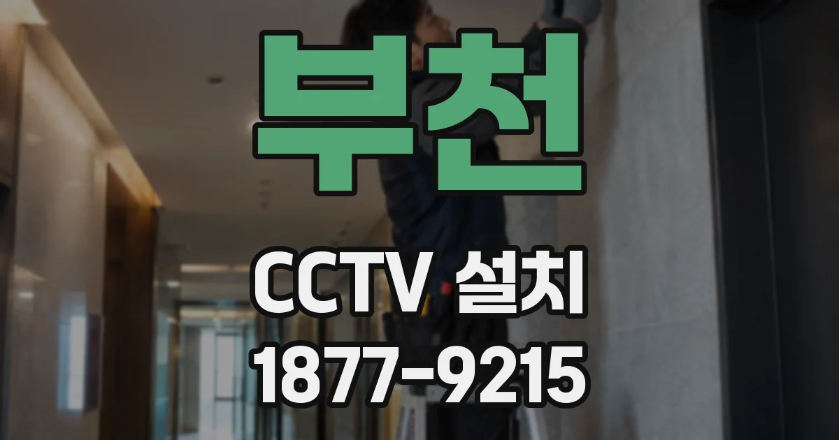 부천 CCTV 설치