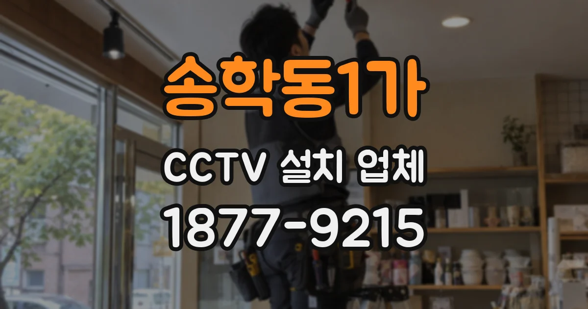 송학동1가 CCTV 설치 업체