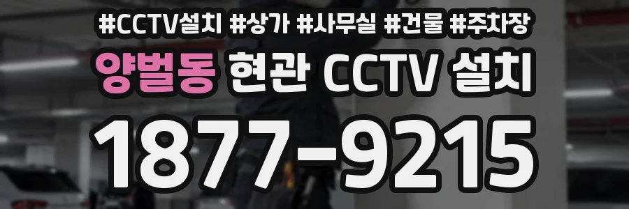 양벌동 현관 CCTV 설치